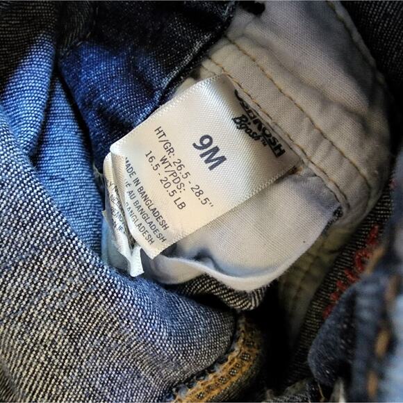 OSH KOSH BABY ADJUSTABLE OVERALLS SIZE 9 MONTHS - Picture 7 of 7